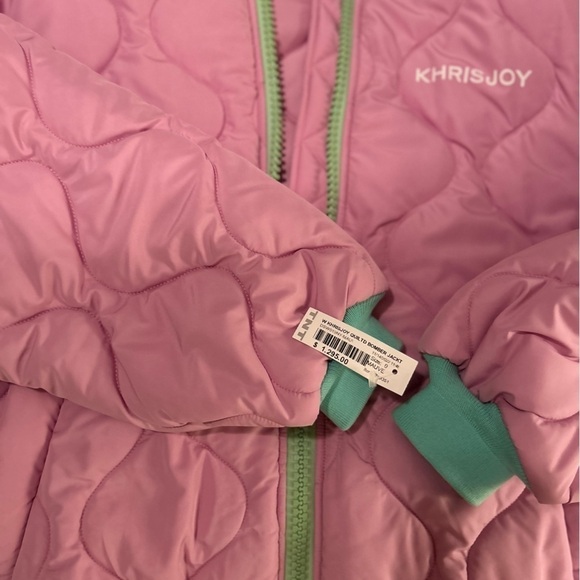Khrisjoy NWT Quilted Bomber Jacket in Mauve Sz 0 (S) - Picture 8 of 8